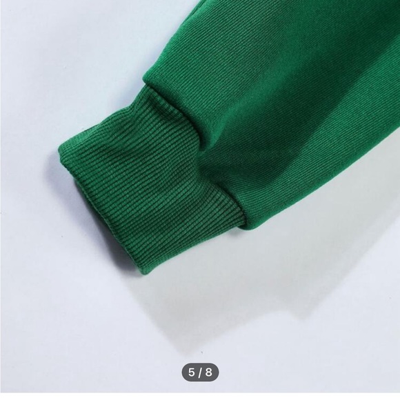 SHEIN Kelly green hoodie nwot small - Picture 5 of 8